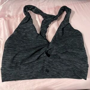Gray Heather Victorias Secret Bralette size Small Keyhold front Racerback